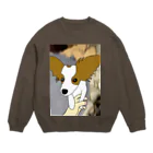 ハニーミルクのパピヨン Crew Neck Sweatshirt