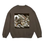 Moichi Designs Shop-2023の龍虎双舞 Crew Neck Sweatshirt