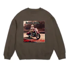 あっくす。の暴走老人シリーズ③ アメリカンver. Crew Neck Sweatshirt