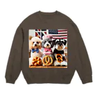 Kおばさんの我らプレッツェ隊！ Crew Neck Sweatshirt