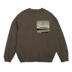 Kaz_Alter777の古風な富士山 Crew Neck Sweatshirt