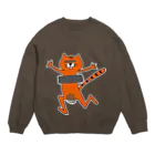 Cocoの全裸ねこ Crew Neck Sweatshirt