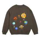 ぱくぱくショップのコズミックプ二ちゃん Crew Neck Sweatshirt