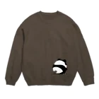 StudioPandaManのしゃがみパンダ Crew Neck Sweatshirt