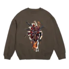 月が輝くこんな夜にのハートは釘付け Crew Neck Sweatshirt