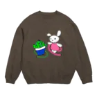 ぐりまるのカクうさ Crew Neck Sweatshirt