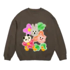 takeminのフラワー&アニマル Crew Neck Sweatshirt