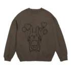 もげ子のバルーン もげ子 Crew Neck Sweatshirt