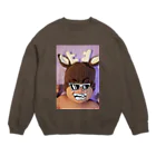 だっこだっこのポジティブマン Crew Neck Sweatshirt