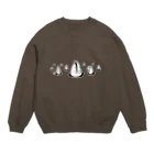 ウチダヒロコ online storeのトンガリホタテウミヘビ Crew Neck Sweatshirt