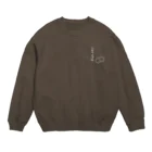 かめ松のハダカドゲザ Crew Neck Sweatshirt