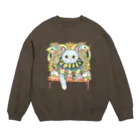 mieのCat 　猫 Crew Neck Sweatshirt