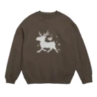 ぶなの森のトナカイ！ Crew Neck Sweatshirt