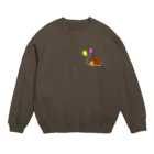 ハレルヤの風船とハリネズミ Crew Neck Sweatshirt