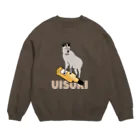 カモシカ亭のカモシカとウイスキー Crew Neck Sweatshirt