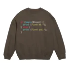 くらげのPHP Code - Love Crew Neck Sweatshirt