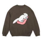 Lily bird（リリーバード）のまったりニャンコ① Crew Neck Sweatshirt