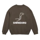 あさみんＳＨＯＰ（いっ福商店）のSHIMEDAIKO（白文字） Crew Neck Sweatshirt