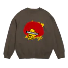 mojokinnのヘアドナイシタン（アフロ） Crew Neck Sweatshirt