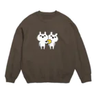 DECORのゆるだるリアクションうさぎ　なんでやねんver. Crew Neck Sweatshirt