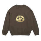 水飼 瓶魚のSIMPLE★004_れんこん Crew Neck Sweatshirt