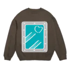 水飼 瓶魚の冷凍保存 [Bleu Ciel×Silver]★HAKUDOH Crew Neck Sweatshirt