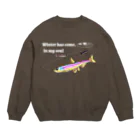 すぎん家のわかさぎ釣り Crew Neck Sweatshirt