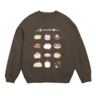 大賀一五の店のラビットorケーキ Crew Neck Sweatshirt