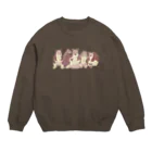 masumi maedaの寄り添う　セスジキノボリカンガルー　達 Crew Neck Sweatshirt