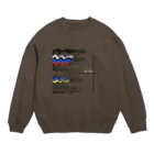 Piercemotion のNO WAR  Crew Neck Sweatshirt