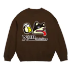 モルTの呑めません　犬 Crew Neck Sweatshirt