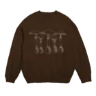 お白湯の脳内の致死量ドクツルタケ Crew Neck Sweatshirt