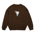 かわいいにゃんことワンコの絵のお店のジャック.マルチーズ Crew Neck Sweatshirt