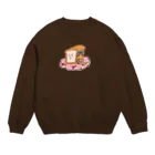 ma_yu_miのパンくんとトイプードル Crew Neck Sweatshirt