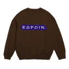 ゴシロリンのフランス語 ロゴ Crew Neck Sweatshirt