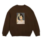 コーヒーおかわり自由の眩しいじゃないの Crew Neck Sweatshirt