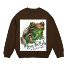 引田玲雄 / Reo Hikitaのカエルメイト(Frog-mates)より「キウイガエル」 Crew Neck Sweatshirt