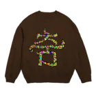 LalaHangeulの춤(ダンス) きらめき  ハングルデザイン Crew Neck Sweatshirt