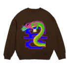 LalaHangeulの용 (龍)  ハングルデザイン   Crew Neck Sweatshirt