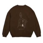 ビールとアート TM-3 Designの名画 × スイーツ（モディリアーニ） Crew Neck Sweatshirt