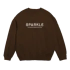 SPARKLEのSPARKLE-シンプル白字 Crew Neck Sweatshirt