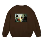 ぐるぐるもんじゃのチキンファッキンイエロー Crew Neck Sweatshirt