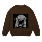  HAPPY OHARU Design2のA.N.I.M.A.L~羊~sweat Crew Neck Sweatshirt