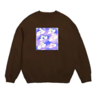 yaiの空飛ぶ動物達💮 Crew Neck Sweatshirt