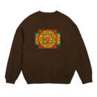 DOTEKKOのT-29 弁慶草曼荼羅 -赤- Crew Neck Sweatshirt