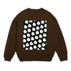 ぱがちゃん屋のはんぺんおばけの行進 Crew Neck Sweatshirt