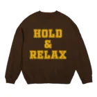 【仮想通貨】ADKグッズ専門店 のHOLD & RELAX Crew Neck Sweatshirt