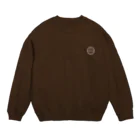 「ポニたん。」のお店のちゃんピヨんロゴ(ホワイト) Crew Neck Sweatshirt