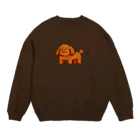 どうぶつのトイプードル Crew Neck Sweatshirt