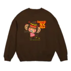 ザ・ワタナバッフルのドングリ頭のチンパンジー”激怒””Goddamn” Crew Neck Sweatshirt